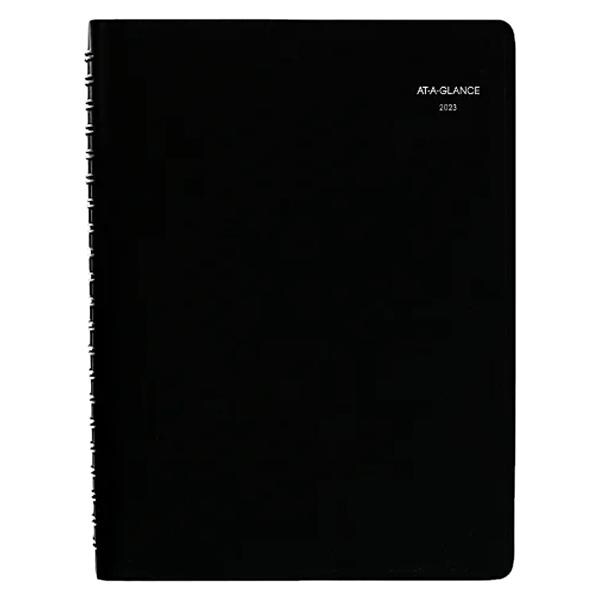 AT-A-GLANCE DayMinder 2023 RY Daily Group Appointment Book Black Large 8x11" Ea