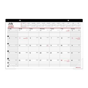 Ofc Dpt Brnd Academic Dsk Calendar, 17.75x10.875", Jul 2022 to Jun 2023 Ea