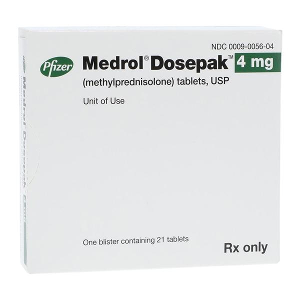 Medrol Tablets 4mg Unit Dose 21/Bottle