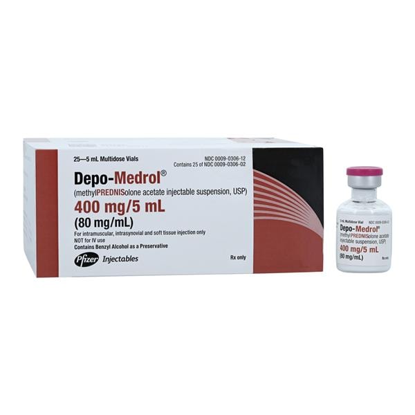 Depo-Medrol Injection 80mg/mL MDV 5mL 25/Box