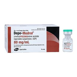 Depo-Medrol Injection 80mg/mL SDV 1mL 25/Box