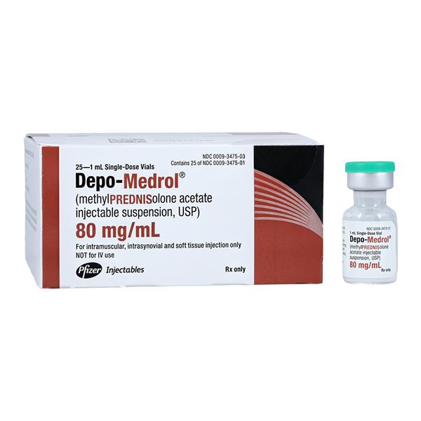 Depo-Medrol Injection 80mg/mL SDV 1mL 25/Box