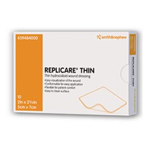 Replicare Hydrocolloid Wound Dressing 6x8" Sterile 6x Large PU Flm Adhs Tn Abs