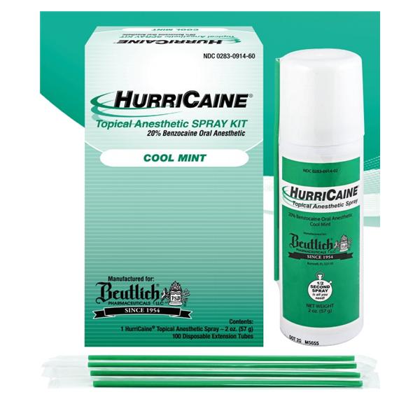 HurriCaine Topical Anesthetic Spray Mint Kit 1/Kt