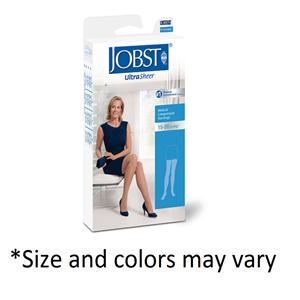 UltraSheer Compression Stocking Thigh High Large Black