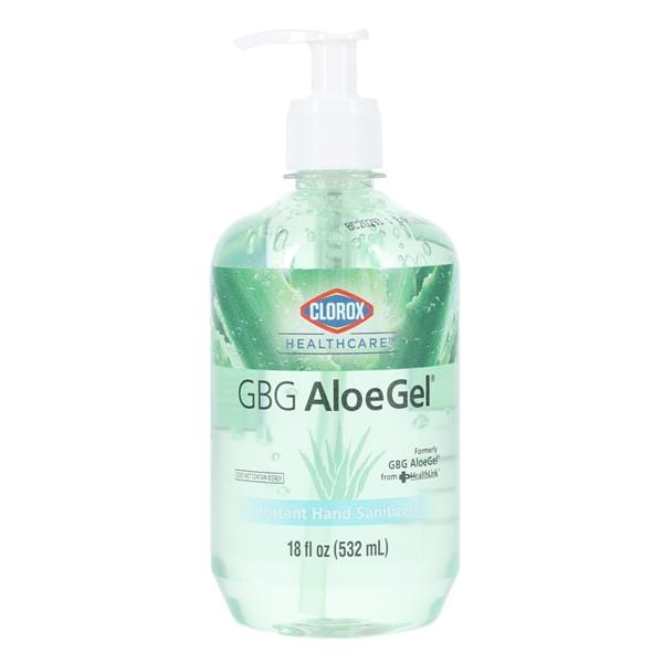 GBG AloeGel Gel Sanitizer 18 oz Pump Bottle 65% Ethyl Alcohol Eac...