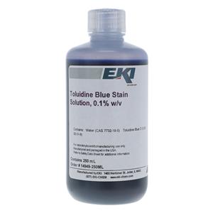 Toluidine Blue Stain Solution 0.1% 8oz Liquid Volume 8oz/Bottle