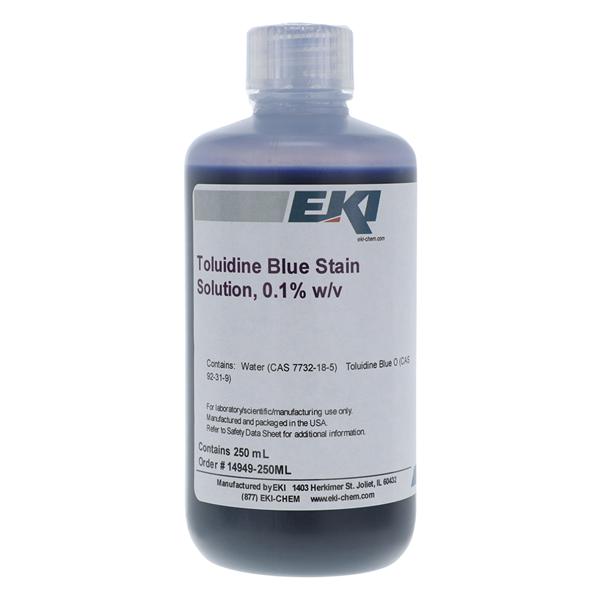 Toluidine Blue Stain Solution 0.1% 8oz Liquid Volume 8oz/Bottle