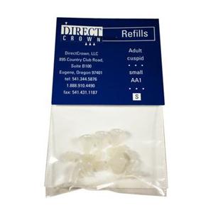 DirectCrown Polycarbonate Shells Cuspid Refill 8/Bx