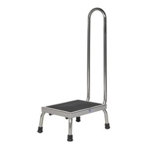 Footstool Step 4 Leg Stainless Steel 12x16x38.5" Rubber Tips 300l...