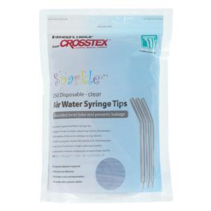 Sparkle Air / Water Tip Clear Disposable 250/Bag, 24 BG/CA