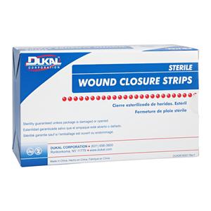 Wound Closure Strip Non-Woven Fibers 1/4x1-1/2" Transparent Breat...
