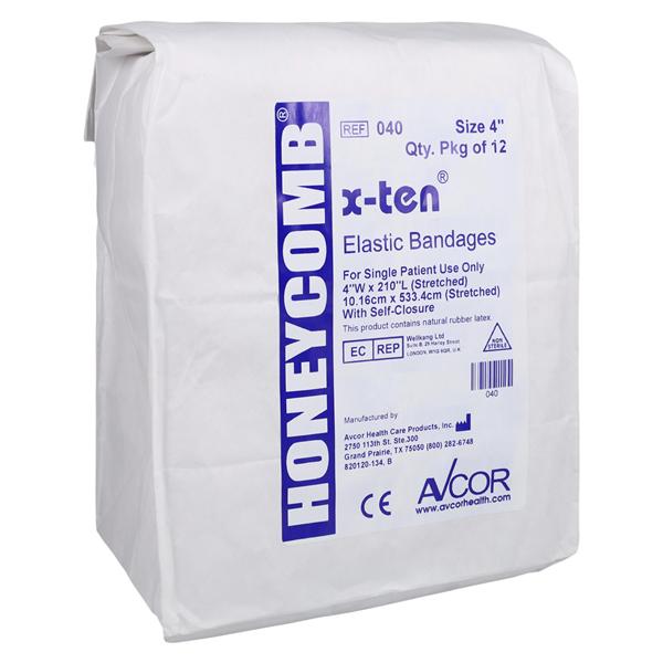 Honeycomb/X-Ten Compression Bandage Elastic 4x210" Blue Non-Steri...