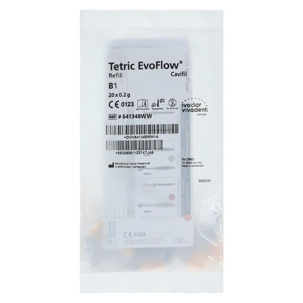 Tetric EvoFlow Flowable Composite B1 Capsule Refill 20/Bx