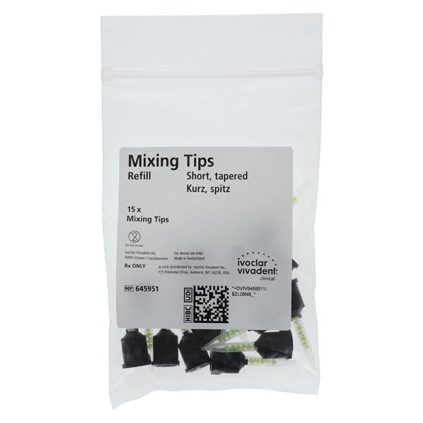 Multilink Short / Tapered Mixing Tips Brown Refill 15/Pk