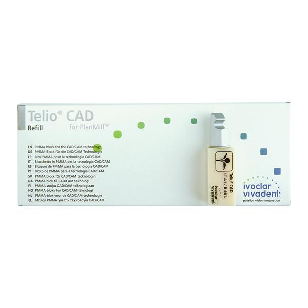 Telio CAD LT Milling Blocks Low Translucency B40L A1 For PlanMill 9/Bx