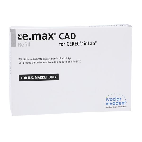 IPS e.max CAD LT Milling Blocks Low Translucency C14 A1 For CEREC 5/Bx