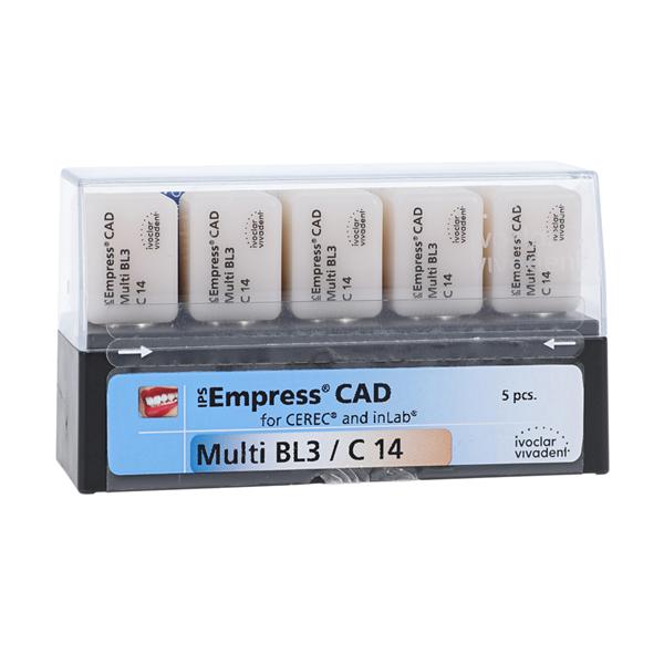 IPS Empress CAD Multi Milling Blocks Multi-Chromatic C14 BL3 For CEREC 5/Bx