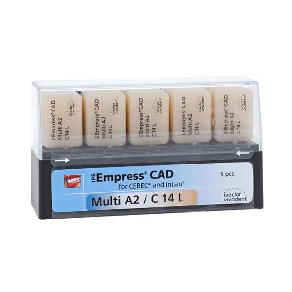 IPS Empress CAD Multi Milling Blocks Multi-Chromatic C14L A2 For CEREC 5/Bx