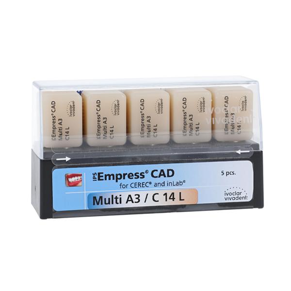 IPS Empress CAD Multi Milling Blocks Multi-Chromatic C14L A3 For CEREC 5/Bx