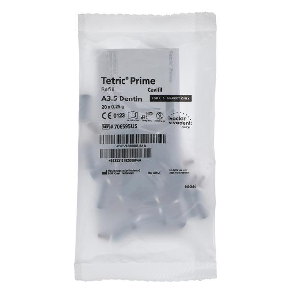 Tetric Prime Universal Composite A3.5 Dentin Cavifil Refill 20/Pk