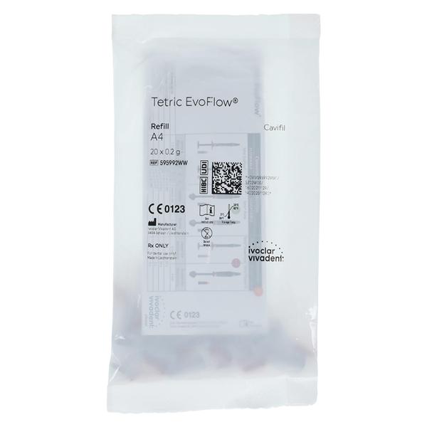 Tetric EvoFlow Flowable Composite A4 Cavifil Refill 20/Bx