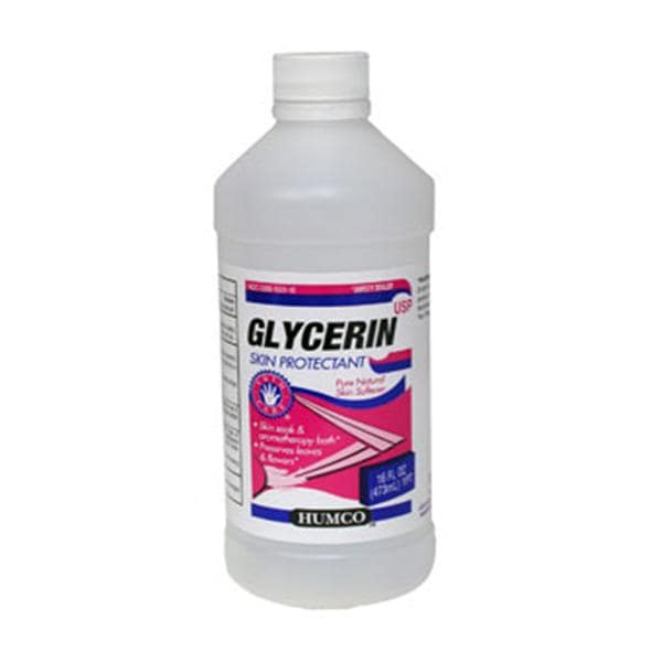 Liquid Protectant Glycerin 99.5% 16oz Natural Skin 12Bt/Case