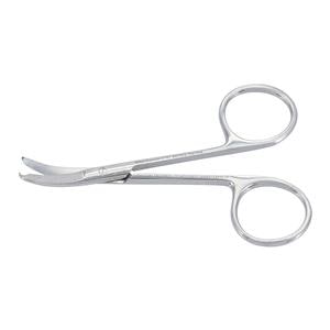 Shortbent Suture Scissors Curved 3-1/2" Stainless Steel Reusable Ea