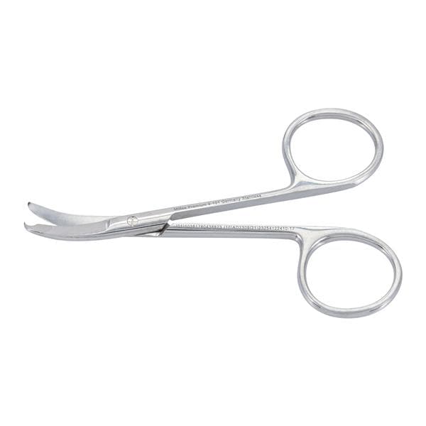 Shortbent Suture Scissors Curved 3-1/2" Stainless Steel Reusable Ea