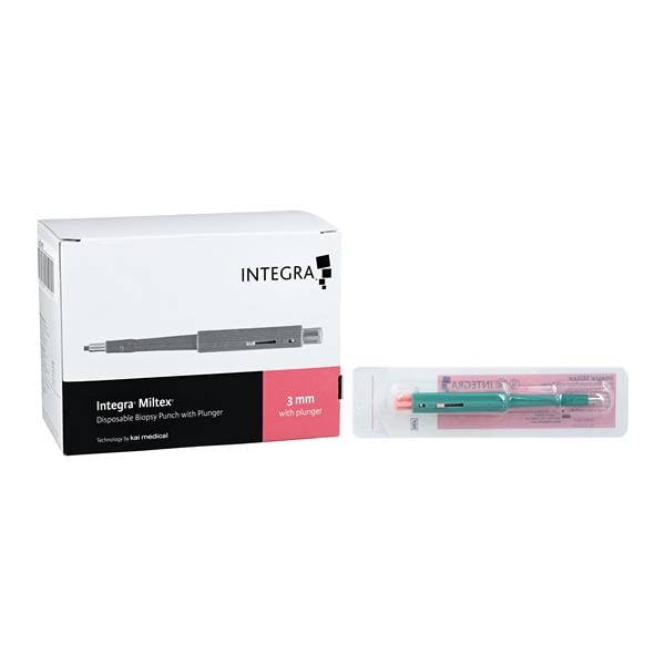 Kai Biopsy Punch 3mm Stainless Steel Blade Sterile Disposable 25/Bx