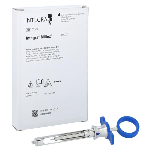 GripRite Aspirating Syringe C-W Type Blue Standard Ea