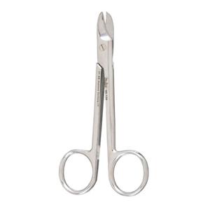 Wire Cutting Scissors Curved 4-1/4" Stainless Steel Ea