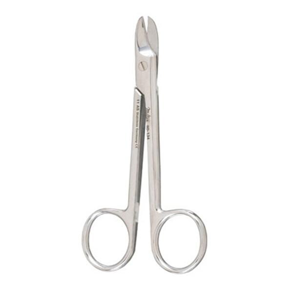 Wire Cutting Scissors Curved 4-1/4" Stainless Steel Ea
