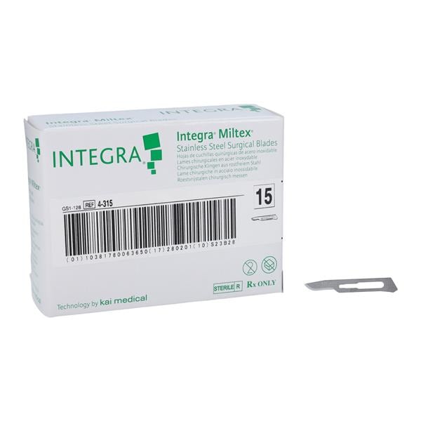 Stainless Steel Sterile Surgical Blade #15 Disposable 100/Bx