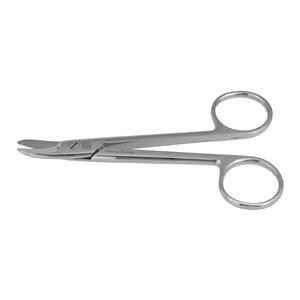 Wire Cutting Scissors Curved 4-1/4" Stainless Steel Ea