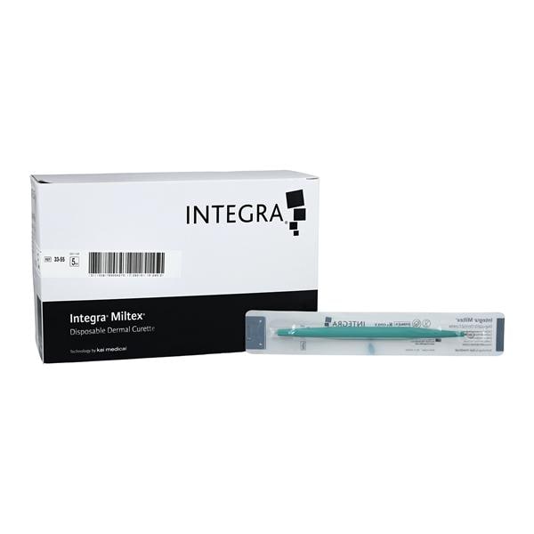 Dermal Curette Stainless Steel/Plastic Sterile Disposable 50/Bx