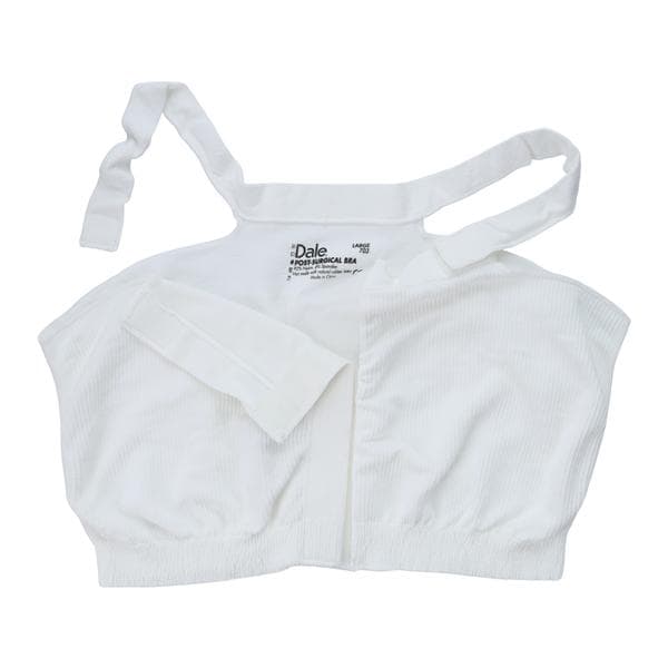 Post Surgical Bra Breast Large/Size B-D 36-38" White