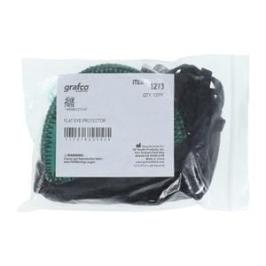 Flat Eye Protector Grafco Black 12/Pk