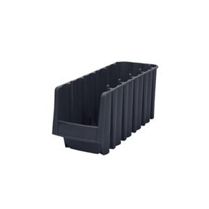 Economy Storage Bin Black Polypropylene 8-7/8x6-5/8x5" 10/Package