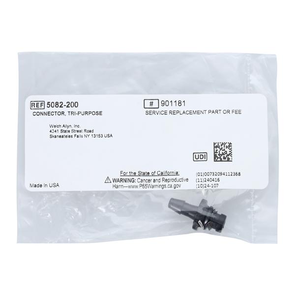 Blood Pressure Connector Black Not Made With Natural Rubber Latex For Monitor Ea