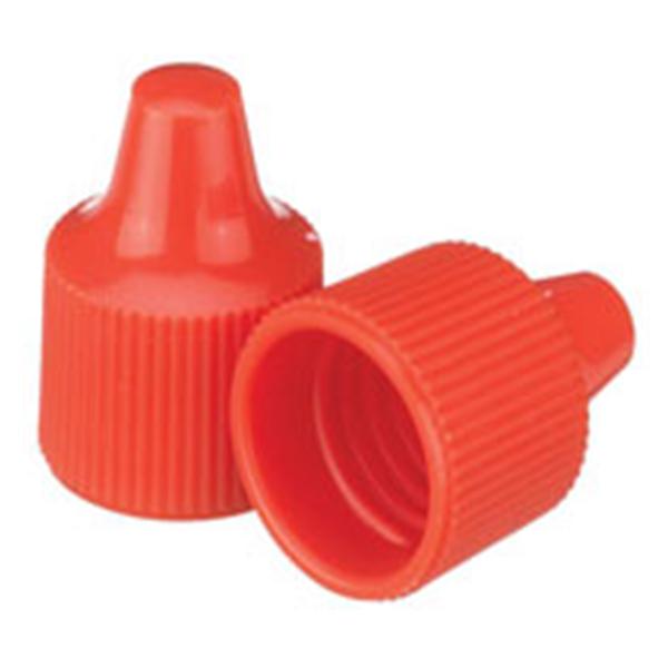 Wheaton Dropper Tip Cap Polypropylene Orange 100/Ca