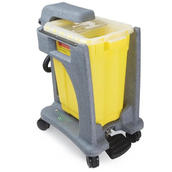 Sharps Trolley 28-6/10x16-3/10x23-1/2" Plastic For 9 Gal Slide Top Ea