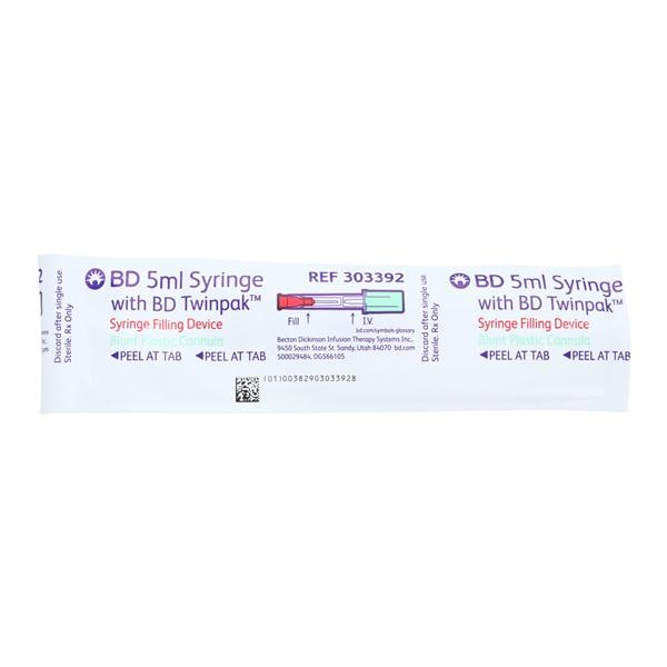 Twinpak _ Syringe 20 Gauge Blunt Tip Sterile 5cc With Dual Cannul...