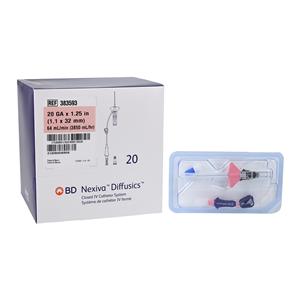 Nexiva IV Catheter 20 Gauge 1-1/4" Closed End 20/Bx