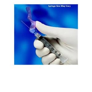 Eclipse Hypodermic Syringe/Needle 23gx1" 3cc Turquoise Safety LDS 50/Bx