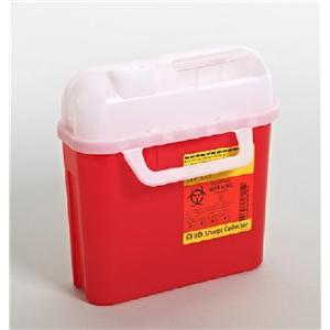 Sharps Container 5.4q Rd 4-1/2x11-6/10x11-7/10 Counterbalanced Sd Entry Plstc Ea, 20 EA/CA
