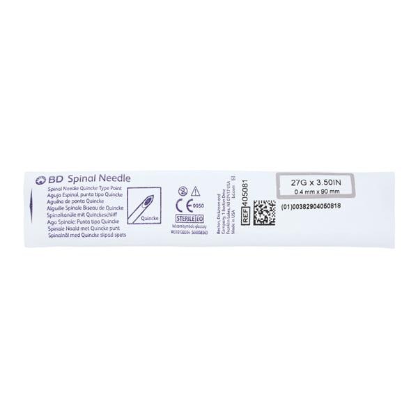 Quincke Spinal Needle 27g 3.5", 4 BX/CA