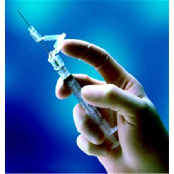 Syringe/Needle SafetyGlide Hypodermic 25g 5/8" Blue 1cc For Infec...