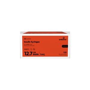 Micro-Fine IV Insulin Syringe/Needle 28gx1/2" 1cc Orange Conventional LDS 100/Bx, 5 BX/CA