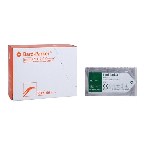 Bard-Parker Carbon Steel Sterile Surgical Blade #12 Disposable 50/Pk, 3 PK/CA